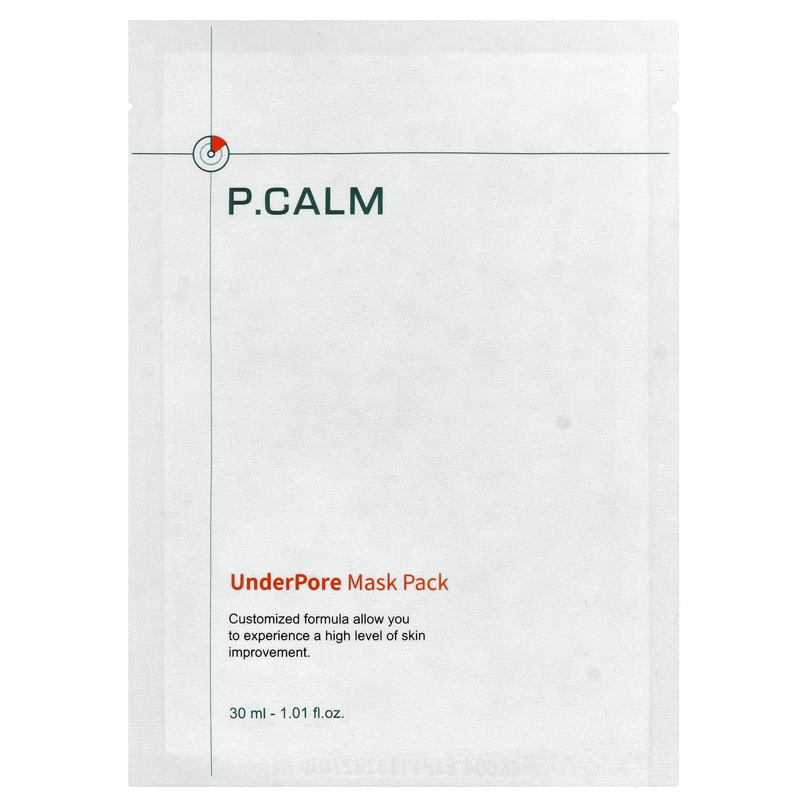 

P.CALM, Under Pore Beauty Mask Pack, 1 sheet, 30ml (1.01 fl oz)