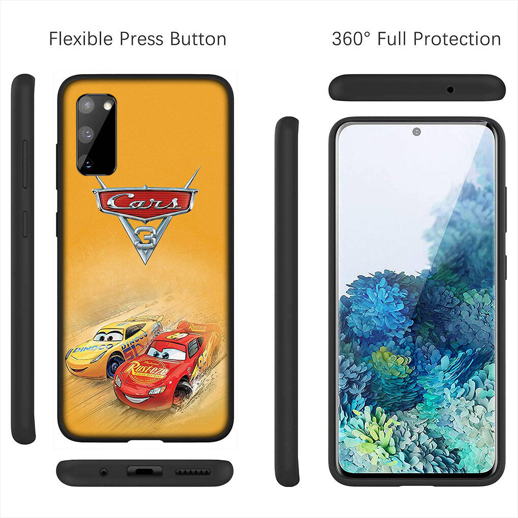 For Samsung Galaxy S25 S24 S23 S22 Ultra FE Plus A17 A37 A57 A56 A55 A06 A16 A15 A36 A26 A35 A05 A25 A54 A34 Phone Case Cars Lightning McQueen Lovely