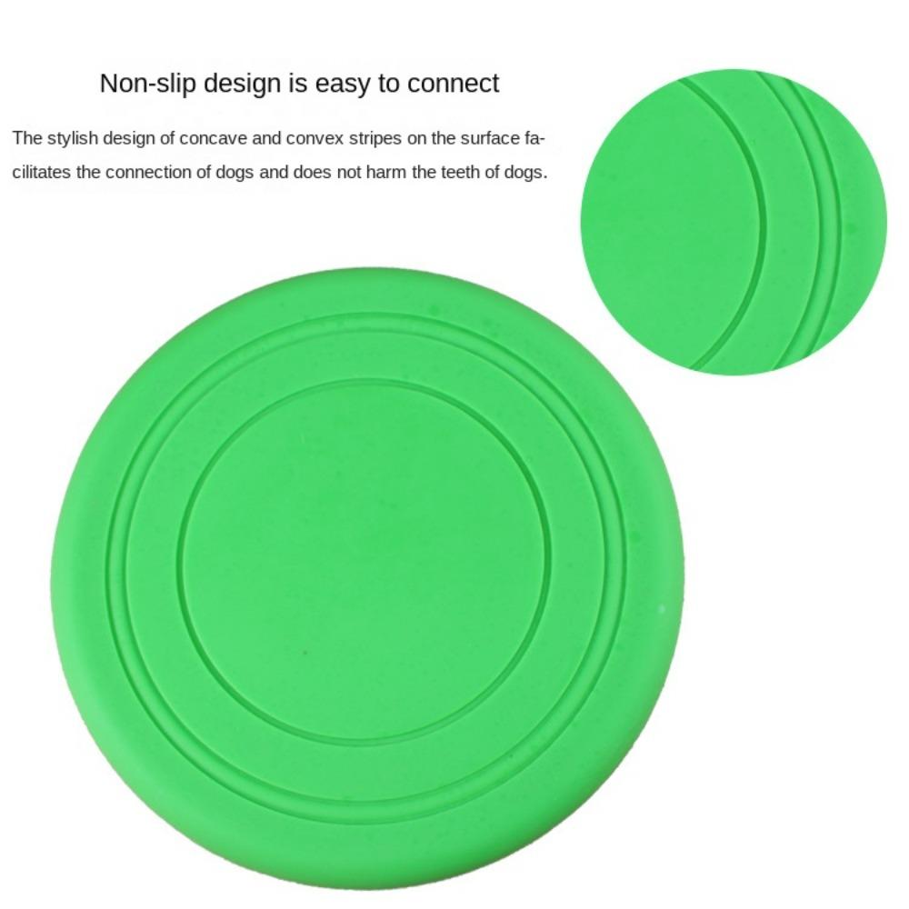 Silicone Puppy Training Resistant Chew Pet Toy Dog Flying Disc Flying Plate Dog Food Pan