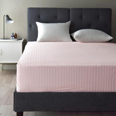 Single Fitted Made In Cotton Satin Fabric Dust Mite Luxury Scandinavian Etoile Baby Sheet, Japan, 100% Stripe, High-Density (315 Threads), Resistant,