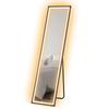 150 x 40cm Full Length Mirror, with Adjustable Lights - Black
