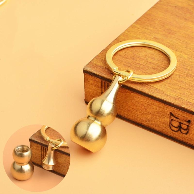Portable Waterproof Metal Capsules Box Mini Medicine Holder Keychain Brass PillBox Pendant Pill Boxes Mini Pill Holde
