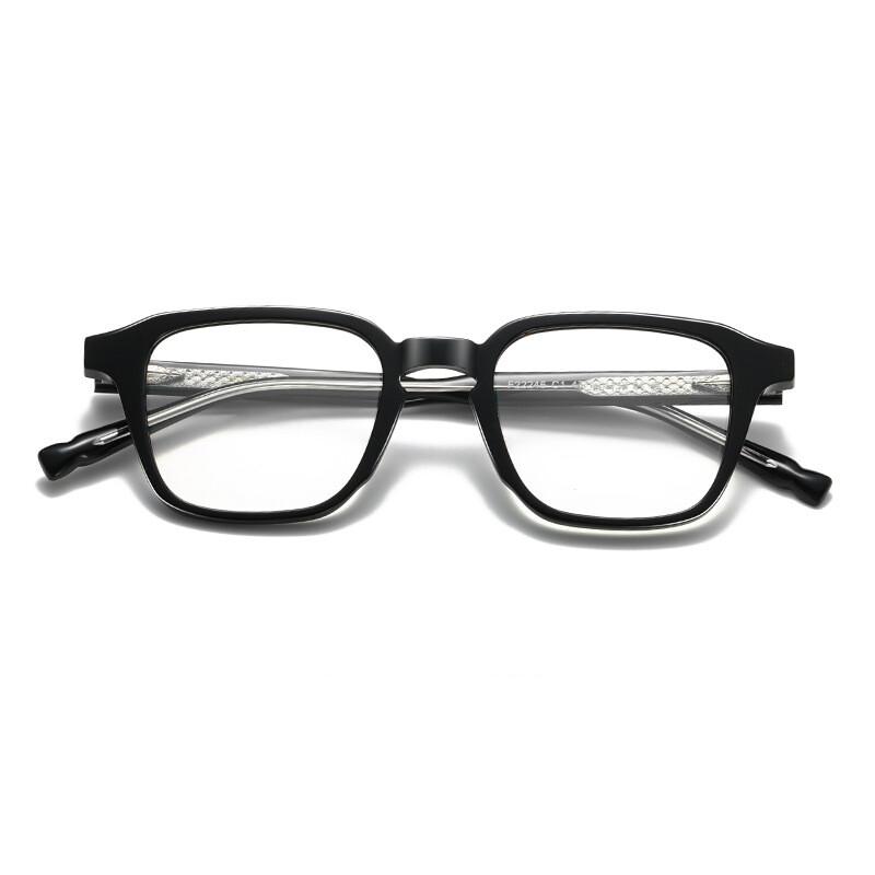 New Acetate Reading Glasses Men Women Anti Blue Ray Ultralight Presbyopia Small Square Optical Glasses