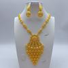 Gold Tone 24k Gold Color Jewelry Luxury Bridal Jewelry Sets  for Women
