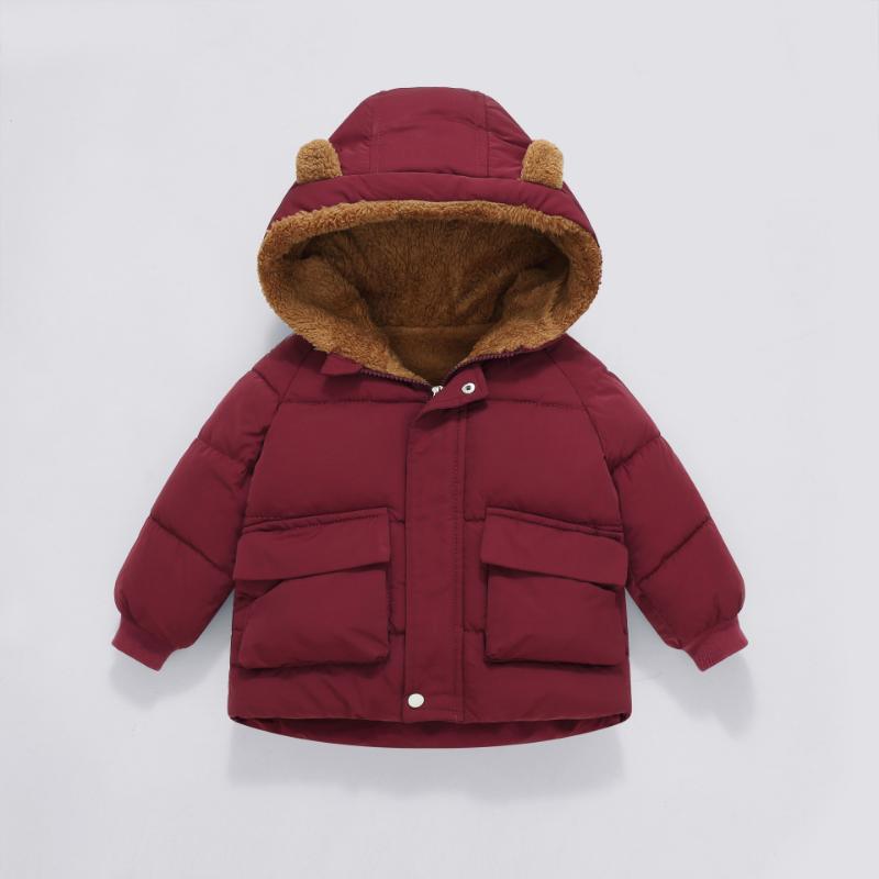 Children's Cotton Coats for Boys and Girls, Baby Cotton Coats, Children's Down Jackets, Plush and Thick Short