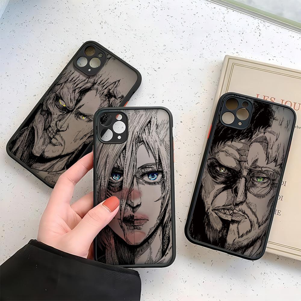 Luxury Hot Anime Attack On Titan Phone Case For Samsung Galaxy A17 A07 A06 A56 A36 A26 A55 A14 A54 A05S A05 A40E A25 A24 4G 5G
