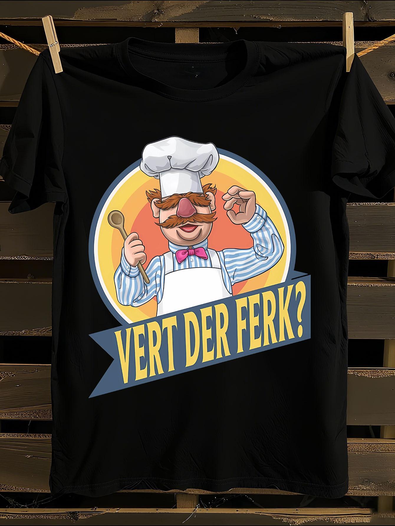 Vintage Tshirt Vintage German Chef Graphic Tshirt XL