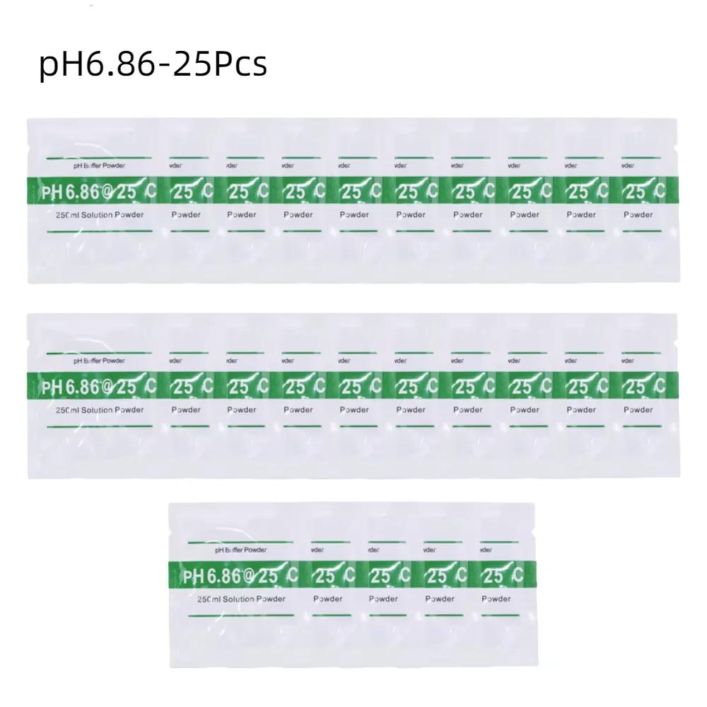 25PCS/lot PH Buffer Powder 4.00/6.86/9.18 Calibration Point PH Measure Calibration Solution Tool Accessories for PH Test Meter