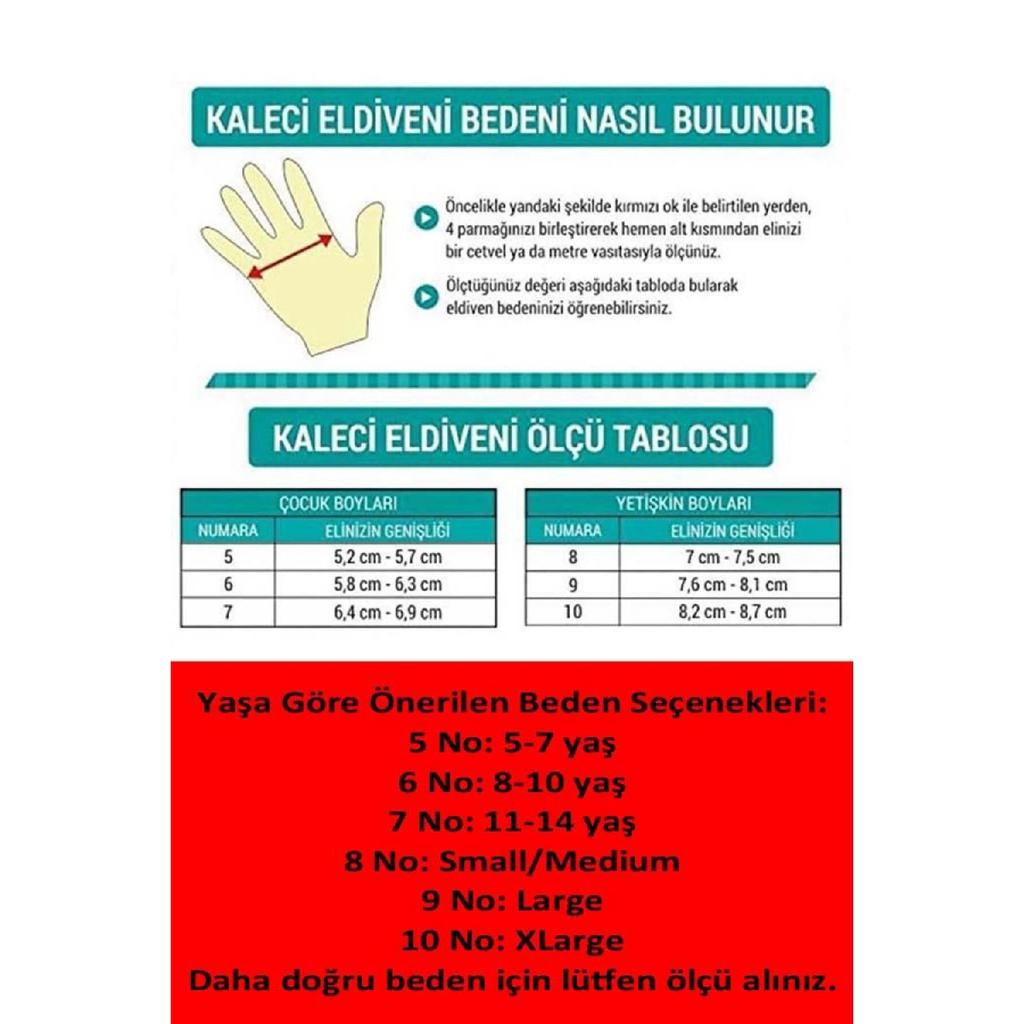 Reflex Adult And Child Goalkeeper Gloves With Wrist Bandage, Number 5-6-7-8-9-10