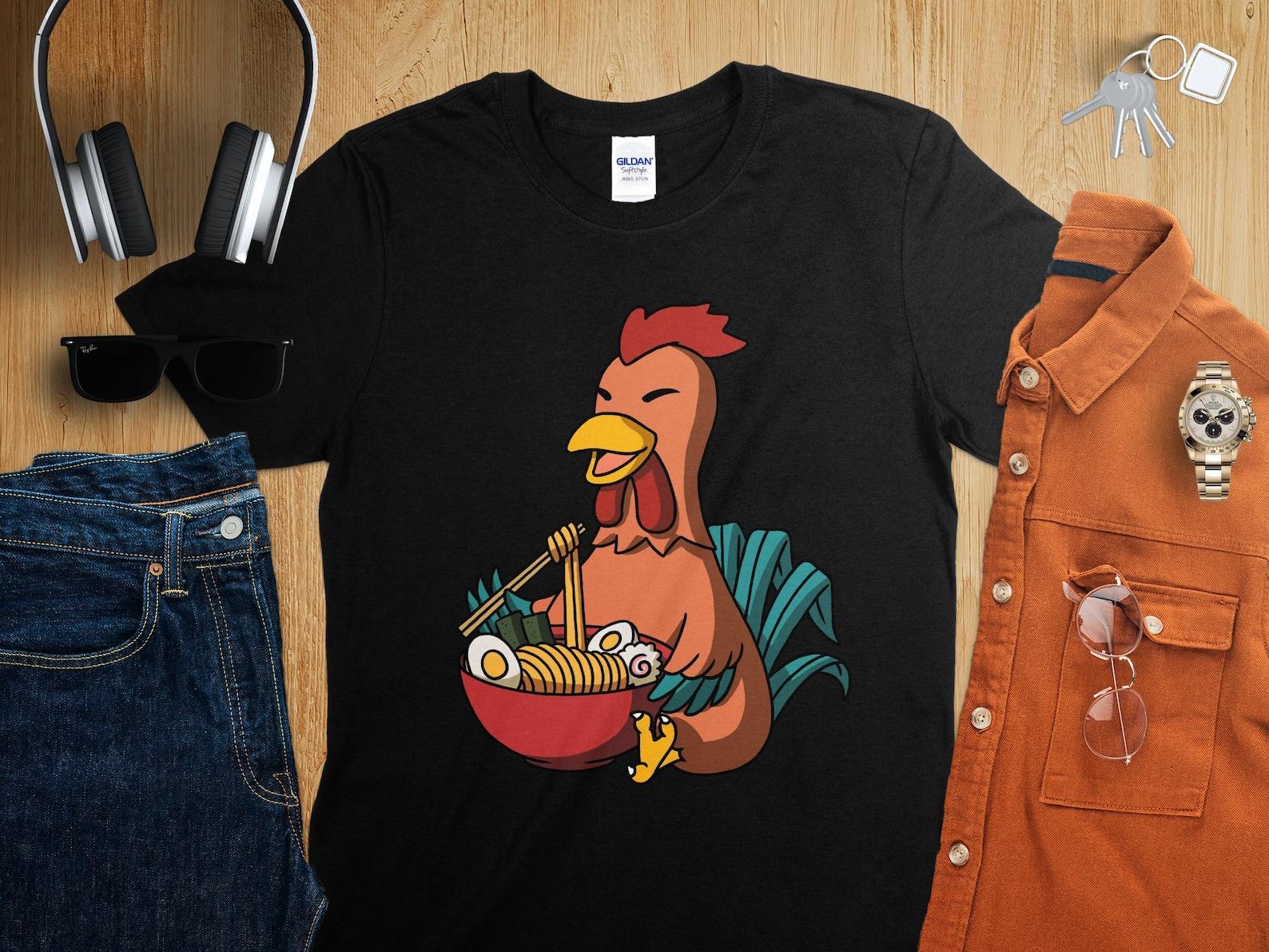 Kawaii Anime Year of the Rooster Asian Noodles Japanese Ramen Shirt, Anime Shirt, Ramen T-Shirt, Japan Art 2XL