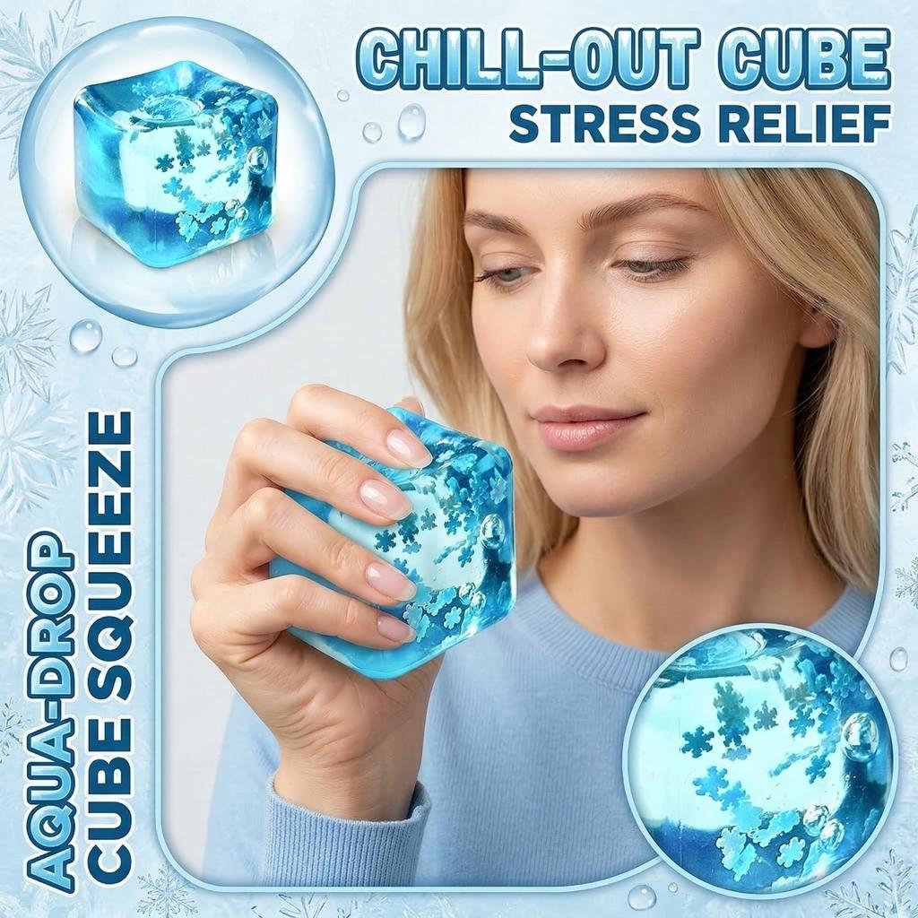 Squishy Snowflake Ice Cubes Slow Rising Sensory Fidget Toy Soft Ice Cubes Stress Relief Squeeze Toy Hand Exercise Calming Tool