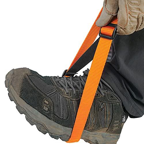GM CLIMBING Adjustable Foot Loop, Orange, for Climbing, Arborist Rope Ascension, and Rescue