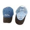 New York leopard print denim baseball cap women's face small soft top letter embroidered cap men's visor