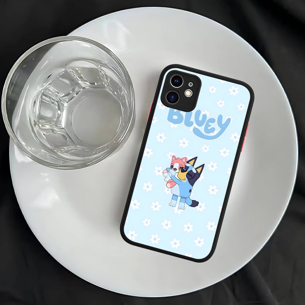 B-Blueys Puzdrá na telefón pre iPhone 16 15 14 Plus 13 12 11 Pro Max Matný Mäkký Nárazníkový Kryt na Telefón