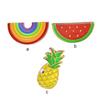 Brooch Cartoon Watermelon Boys Colorful Rainbow Accessories Pins Enamel Lapel Girls for Clothing Crafting Sweater