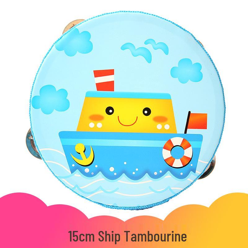 Wooden Tambourine for Early Childhood Music and Dance