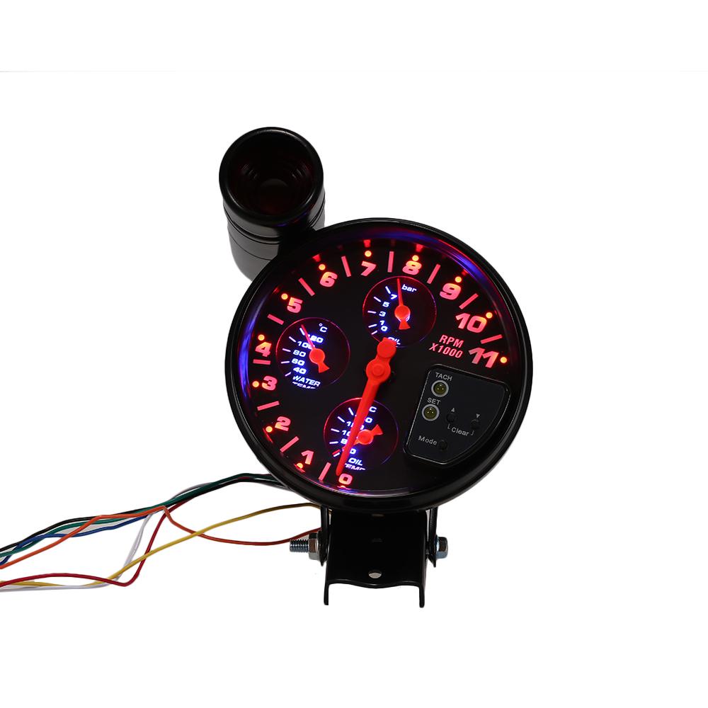 5-Zoll-Auto-Tachometer-Öltemperatur-Gague-Öldruckmesser