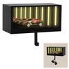 7JI Garage Key Holder Wall Key Holder Key Hook Light 3D Printed Key Box Key Rack Entryway Interior Stylish Key and Stamp Storage Easy Installation LED