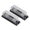 2PCS 200A 48V Fuse Holders with 4PCS Terminals 4 PCS Heat Shrinkable Tubes for Car Audio Truck RV Boat