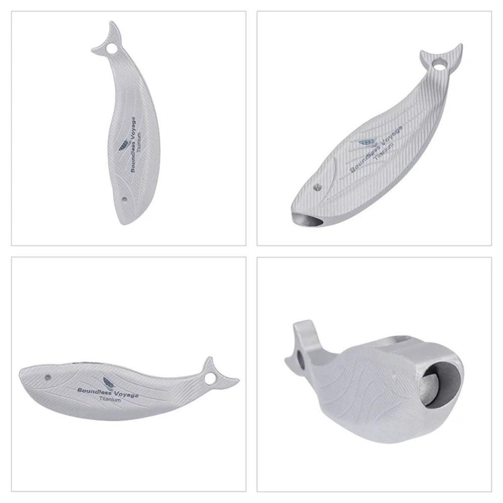 Titan-Überlebispfeife Korrosionsbeständig Kompakt Notfall-Sicherheitspfeife Schallübertragung Weit Rostfrei