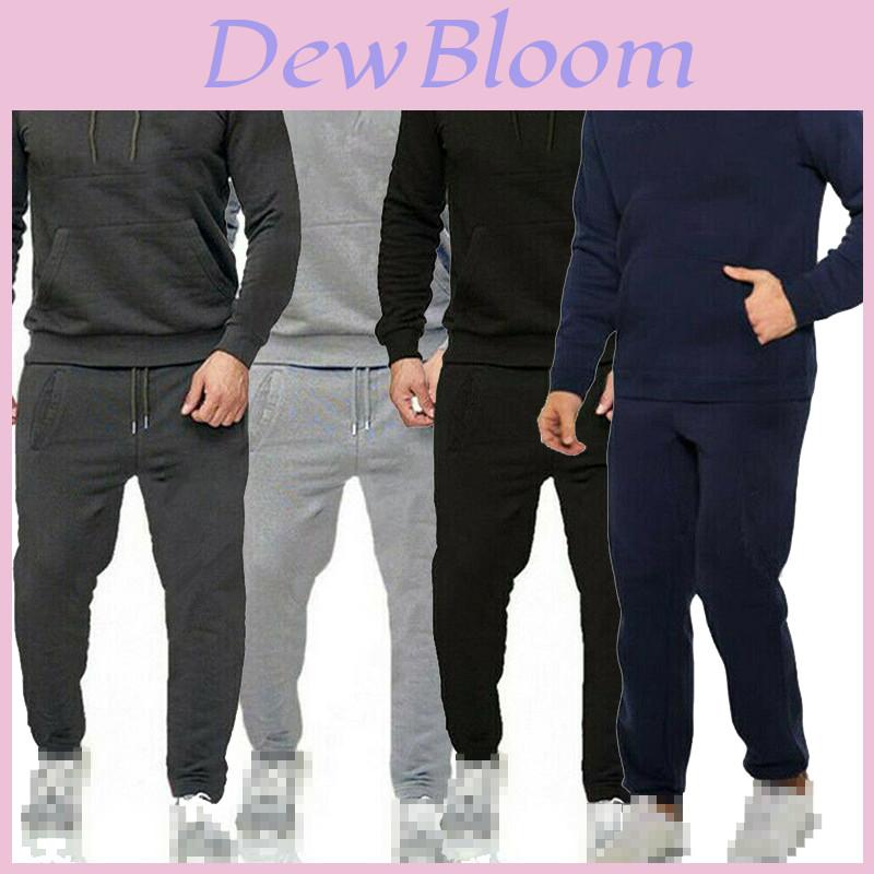 Immaculate Quality Mens Pullover Tracksuit Hoodie Jogging Bottoms Set With Stretch Fabric
