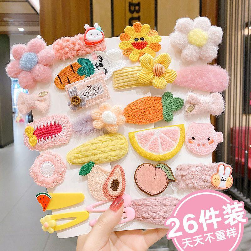 Autumn/Winter 2025 Lambswool Plush Hair Clip: Cute BB Clip Headwear for Women & Children