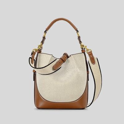 Bolsos cruzados de cuero PU para mujer  bolso cubo  bolso de hombro  correa ancha  bolsos  paneles  lona  diseñador  lujo  moda