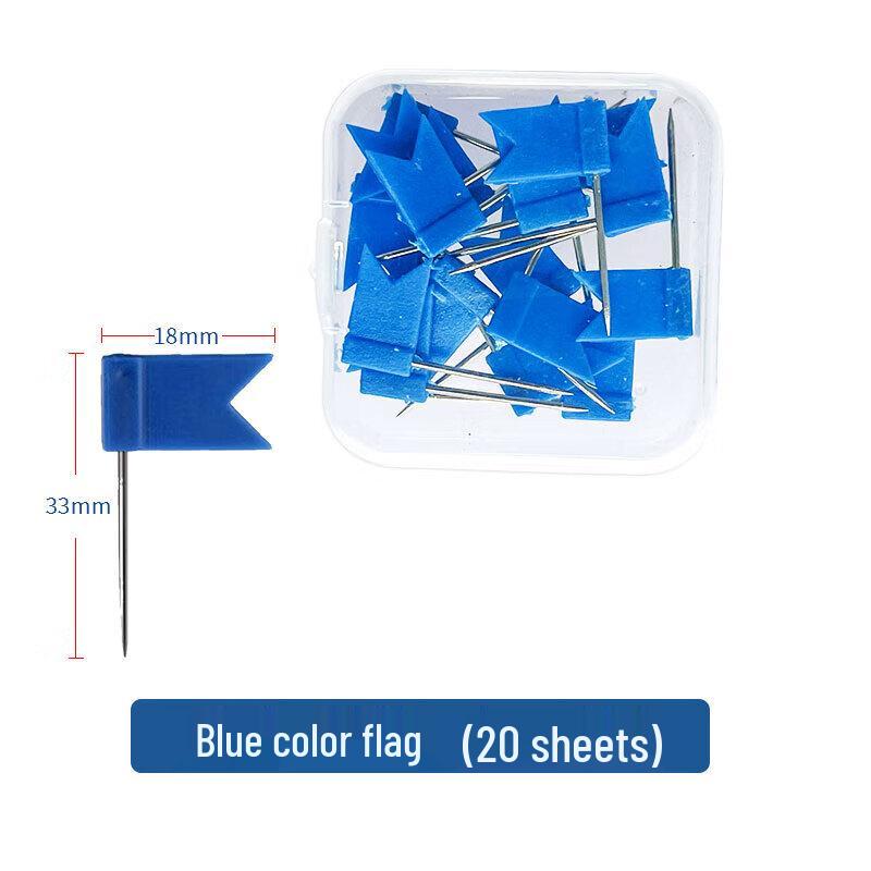 Colored Flag Map Push Pins
