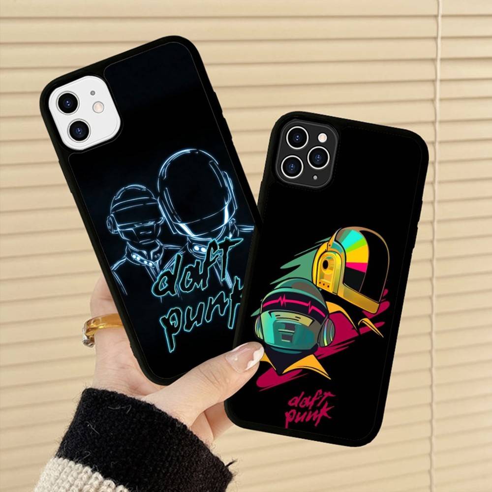 D-Daft Punk Band France PC+TPU Shockproof Protective Phone Case For IPhone17 14 15 16 Pro Max 13 12 11 17 Air