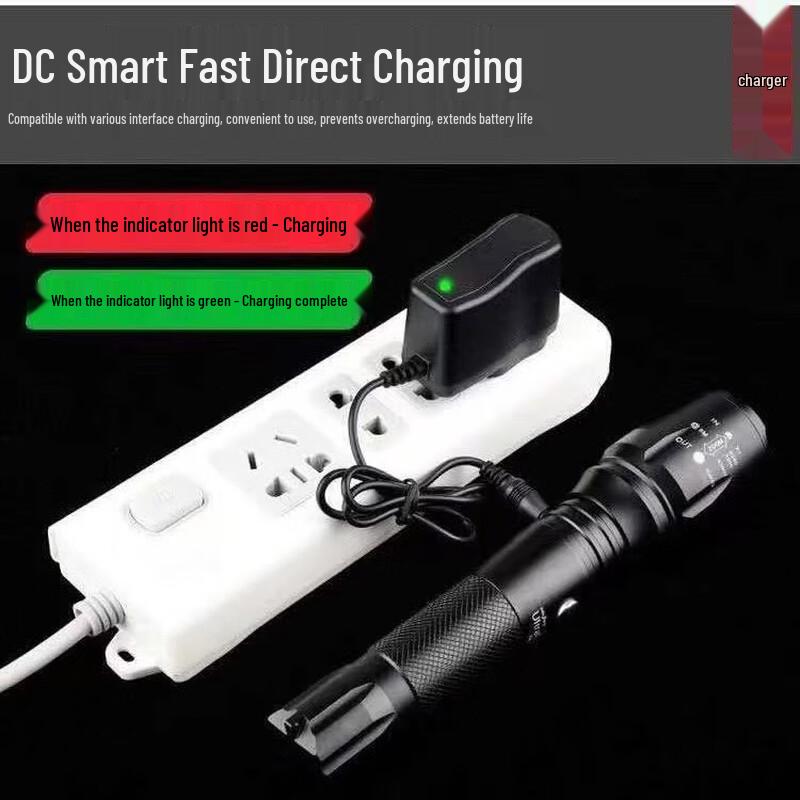 High-Power Rechargeable LED Outdoor Flashlight