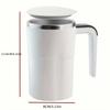 380ML Coffee Cups Electric Automatic Stirring Mug Rechargeable 304 Stainless Steel Mixer Drinkware Touch Magnetic Tea Cup Gifts