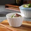 Household Ceramic Rice Bowls 4.7 Inch Stone Pattern Underglaze Colour Simple Dining Tableware Japanese New Creative Solid Bowl
