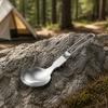 Acciaio Inossidabile 304 Pieghevole da Campeggio all'Aperto Mestolo per Zuppa Portatile Leggero Utensile da Cucina per Escursionismo Zaino in Zaino Viaggio