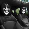 Washable Headrest Cover Ghost Face Car Covers Scary Seat Playful Accessories Protector Universal Stretchy Accessory for Most Cars Cartoon