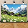 2D Enchanted Woodland Morning Ray Backdrop Outdoor Nature Decor Background Cloth