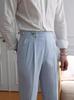 Herren Sommer High-Waist Gaze Gerade Hose - Eleganter Lässiger Britischer Stil.