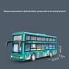 Double Decker Bus With Door Opening Inertia Toy With Lighting And Function Sound