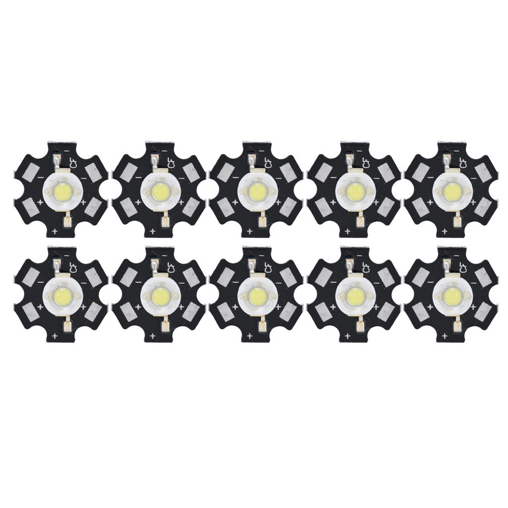 10Pcs Ultra Bright LED Chip 3V DIY Light Beads for Ceiling Light Downlight Flashlight Table