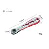 Mini Ratchet Spanner 36 Teeth AntiSlip Grooves Ratchet Screwdriver Durability Carbon Steel For Tight Engine Space