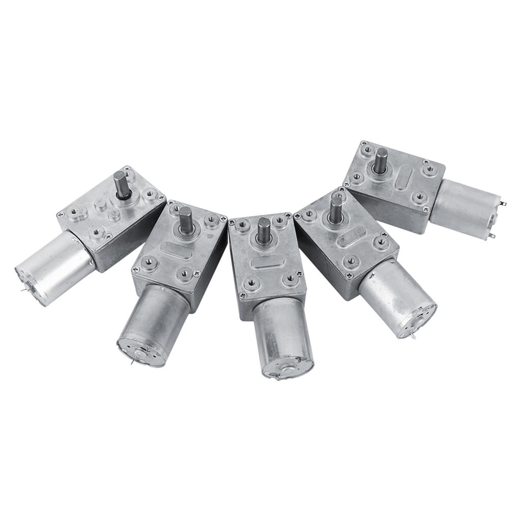 Motore Elettrico Motore Elettrico Reversibile Alto Motore con Riduttore a Vite Senza Fine DC 12V Motore Riduttore CW/CCW Alto Motore