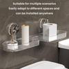 Bathroom Storage Rack with Suction Cup Strong Load-bearing Self-draining Shampoo Sponge Holder Multi-Function Organizer