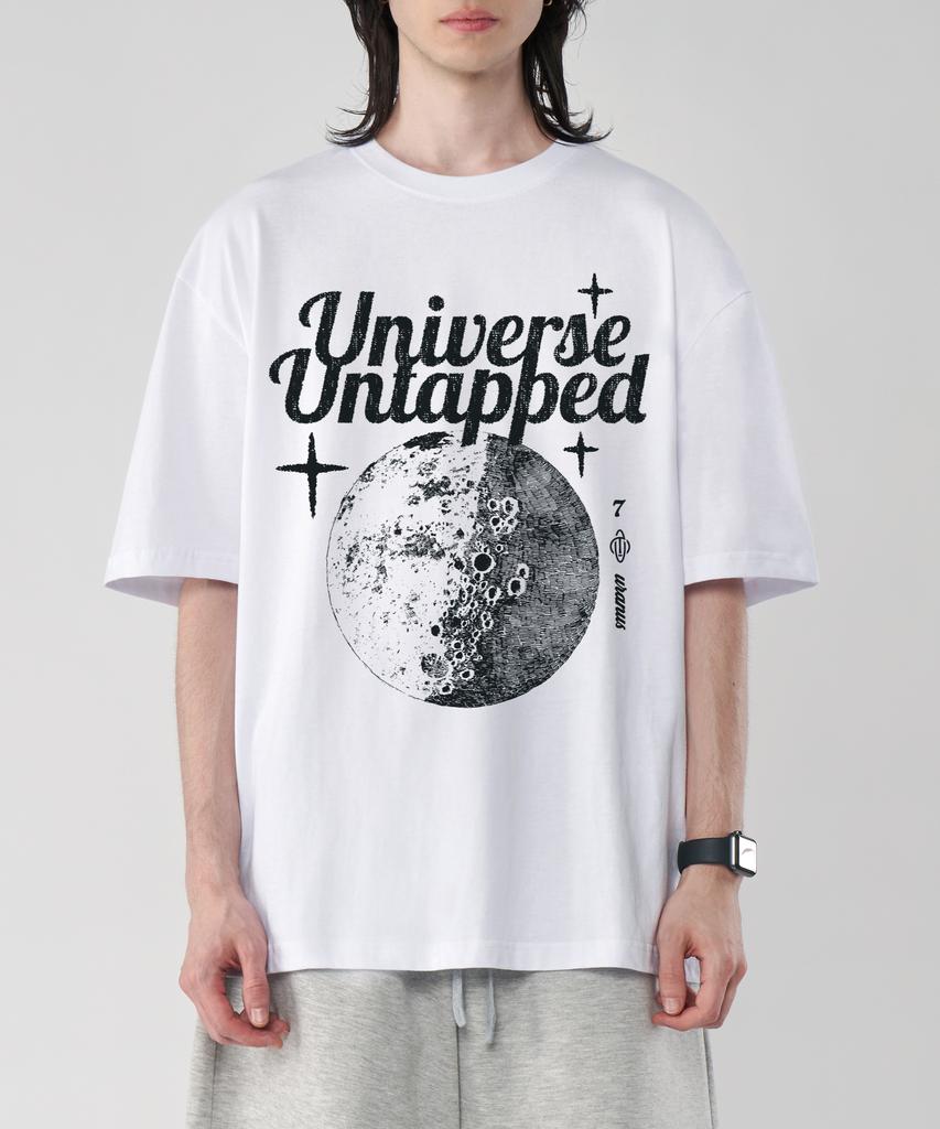 UNTAPPED STUDIO Uranos 7 Pure Cotton Big Oversized Short Sleeve T-Shirt 2 Colors