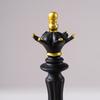 Small International Chess Resin Ornament - Desktop Decor with King, Queen & Horse Pieces