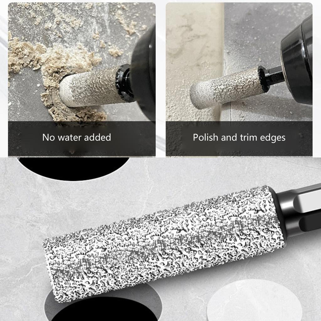 Burghie Diamantate Uscate 6mm/8mm/10mm/12mm Carotă Diamantată cu Coadă Hexagonală pentru Găurire și Șlefuire Schimbări Rapide