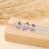 Sweet Pink Zircon Titanium Ear Stud Set: Butterfly, Heart & Cat Paw Designs