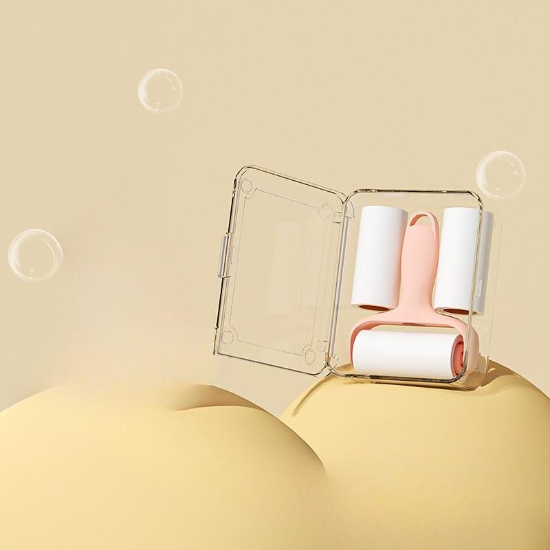 

Мини Ролик для Удаления Волос, Съемная Заменяемая Бумага, Маленький Портативный Ролик для Волос, Чудо-Инструмент для Удаления Кошачьей Шерсти розовый