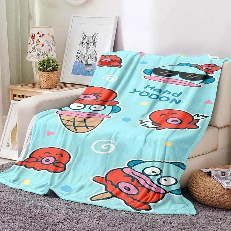 17 Styles Hangyodon Cartoon Blanket for Sofa King Size Cute Soft Flannel Throw Fluffy Bed Blanket New Born Winter Blanket Gift