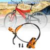 BULLSPANN 1 Set Bicycle Brake Accessories Aluminum Alloy Brake Handlebar Front Left Brake Lever and 850mm Brake Wire for Road Bike MTB Orange