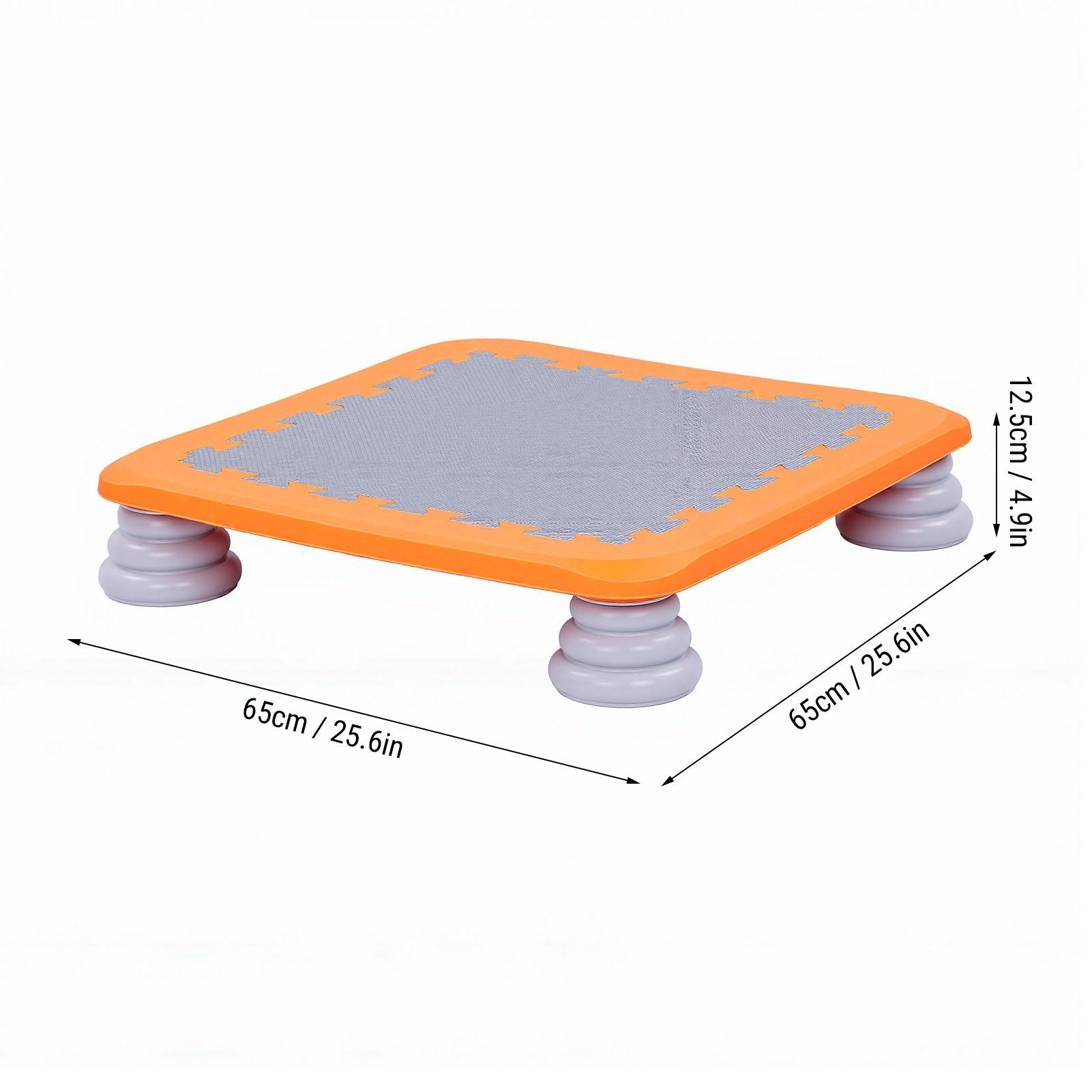 Mini Trampoline for Kids Sensory Trampoline Bouncing Board with Non Slip Base Balance Training Equipment