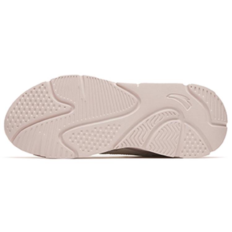 New Anta Cushioned Anti-Slip Wear-Resistant Breathable Lightweight Low-Top Casual Shoes Women's White Pink 122258891-2